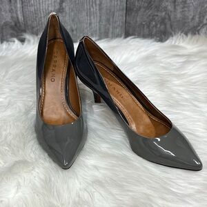 Carrano Francesca Grey 2-Tone Patent Leather Heels